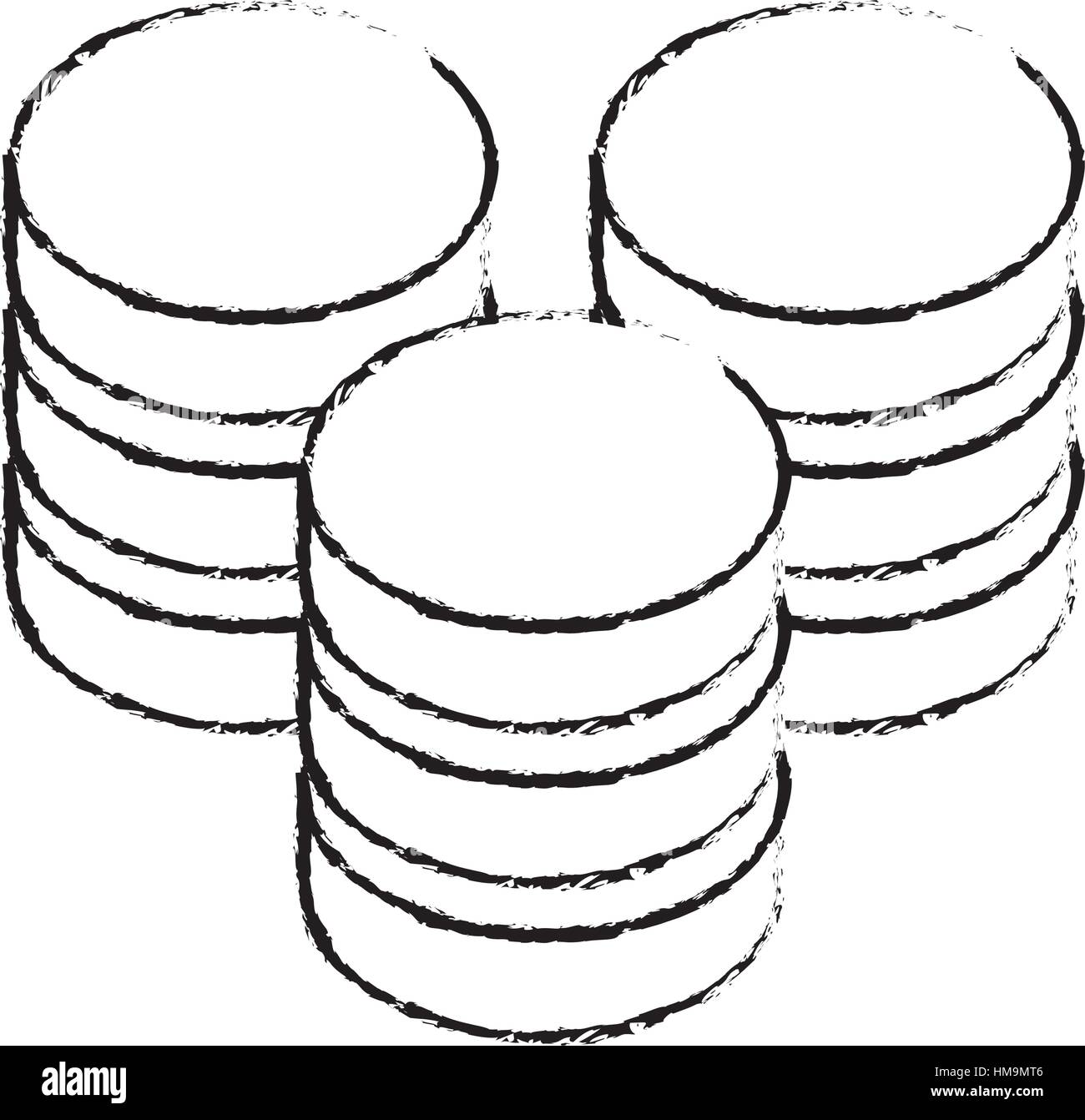 data center storage two tone button icon image vector illustration ...