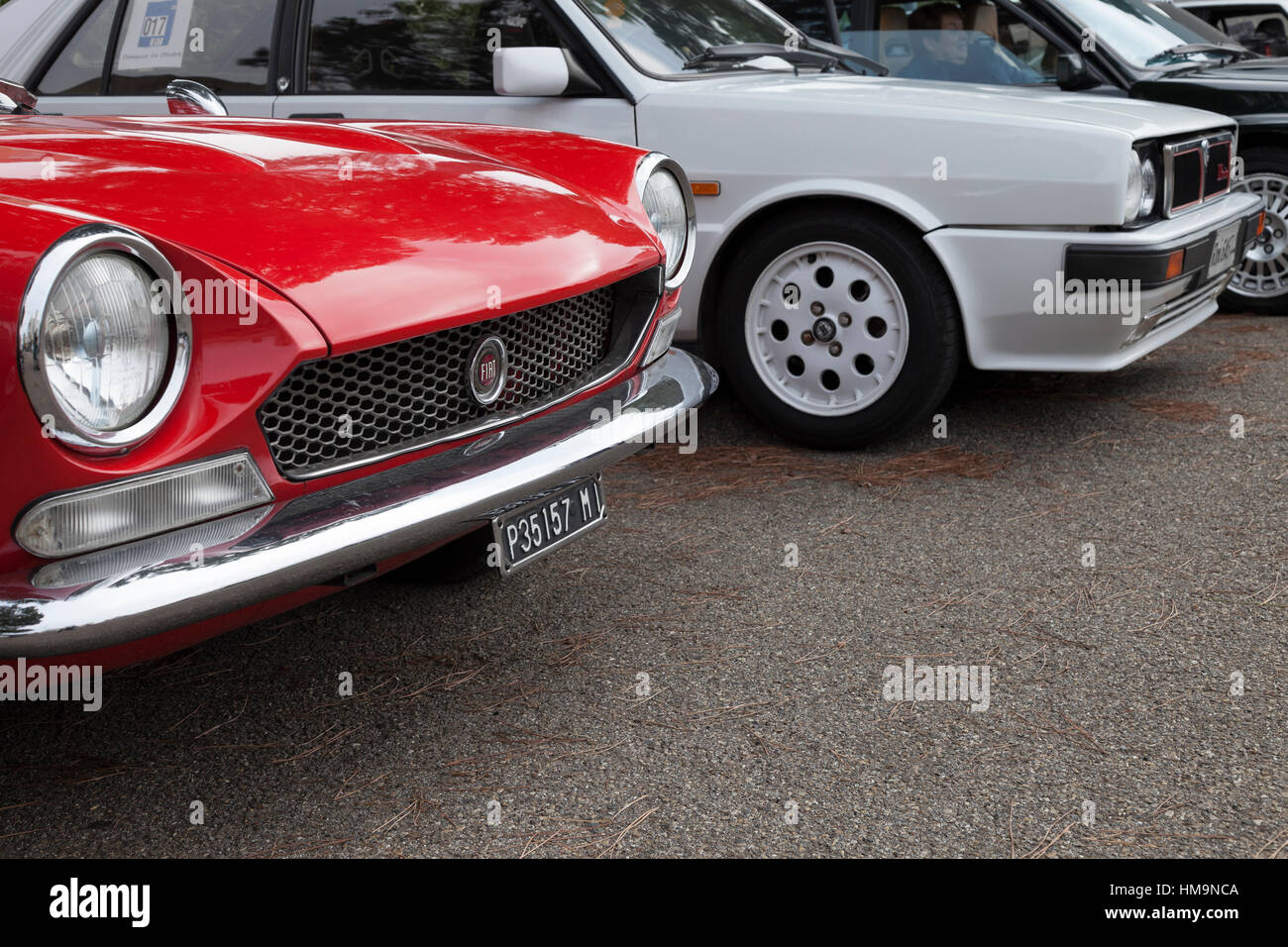 Fiat and Lancia vintage car Stock Photo