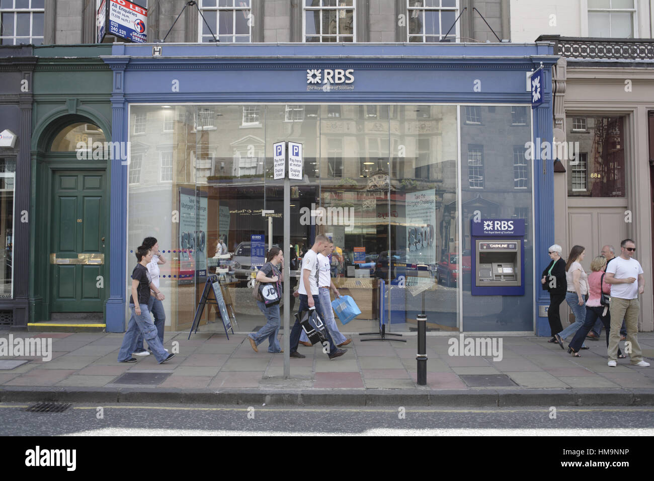 Royal Bank of Scotland branches in Edinburgh Stock Photo