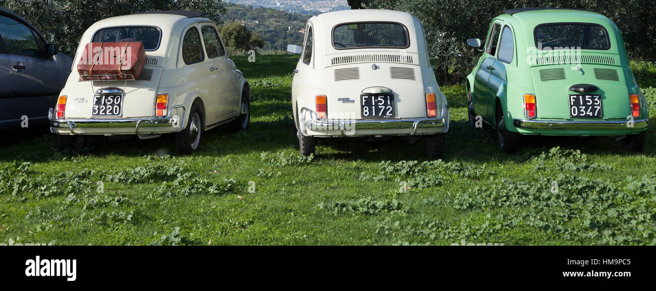 Fiat 500 classic car Stock Photo