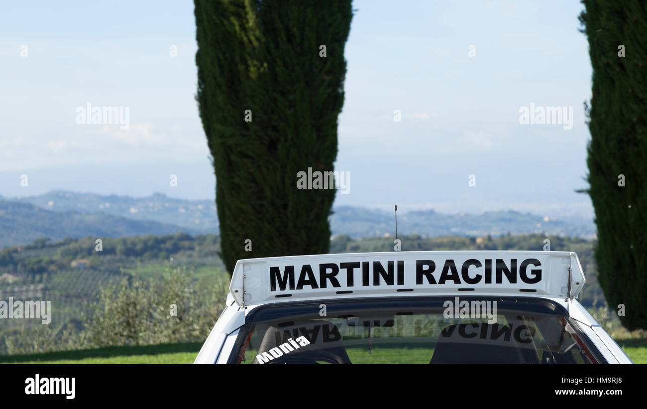 Martini Racing Logo on Lancia Delta Integrale Stock Photo