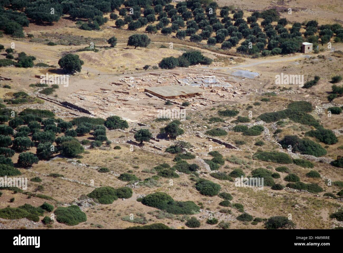 Roussolakos archaeological site, Palekastro, Crete, Greece. Stock Photo