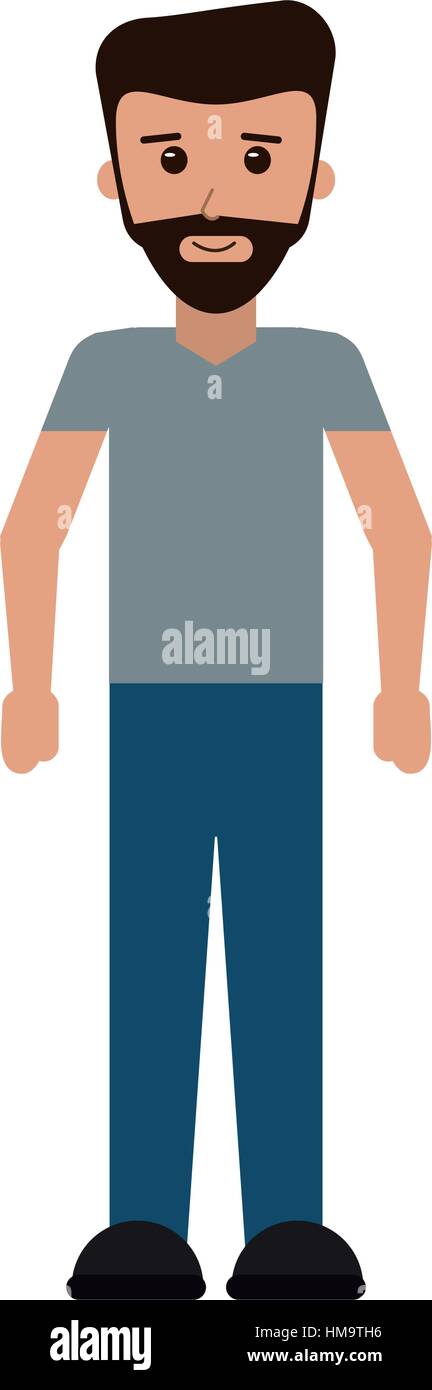 Bearded man look Stock Vector Images - Alamy