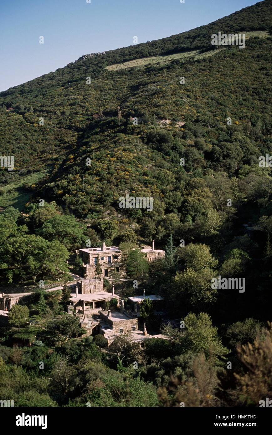 The traditional village of Milia, Crete, Greece Stock Photo Alamy