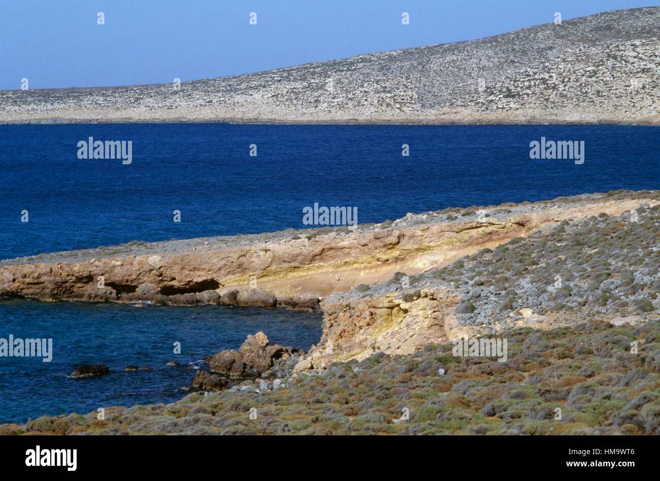 The coast near Palekastro, Crete, Greece. Stock Photo