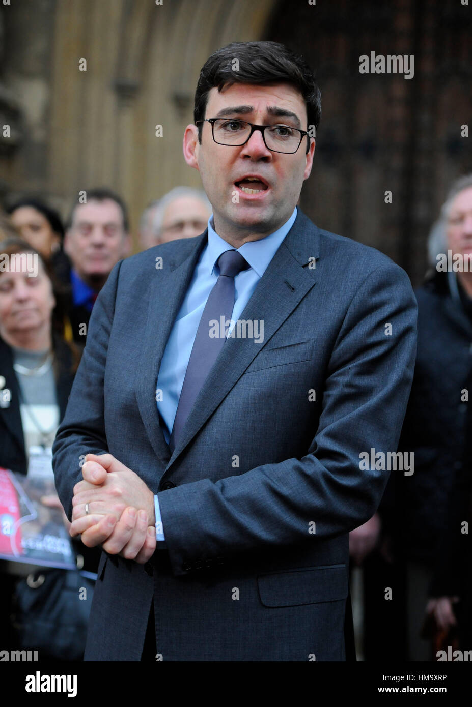 andy-burnham-mp-outside-house-commons-hi-res-stock-photography-and