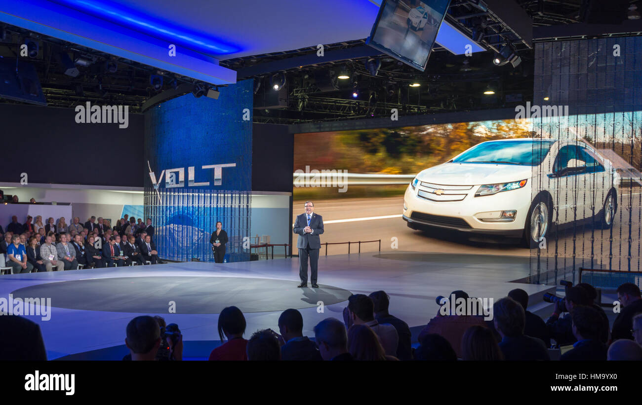 GM North America President Alan Batey / 2016 Chevrolet Volt reveal at