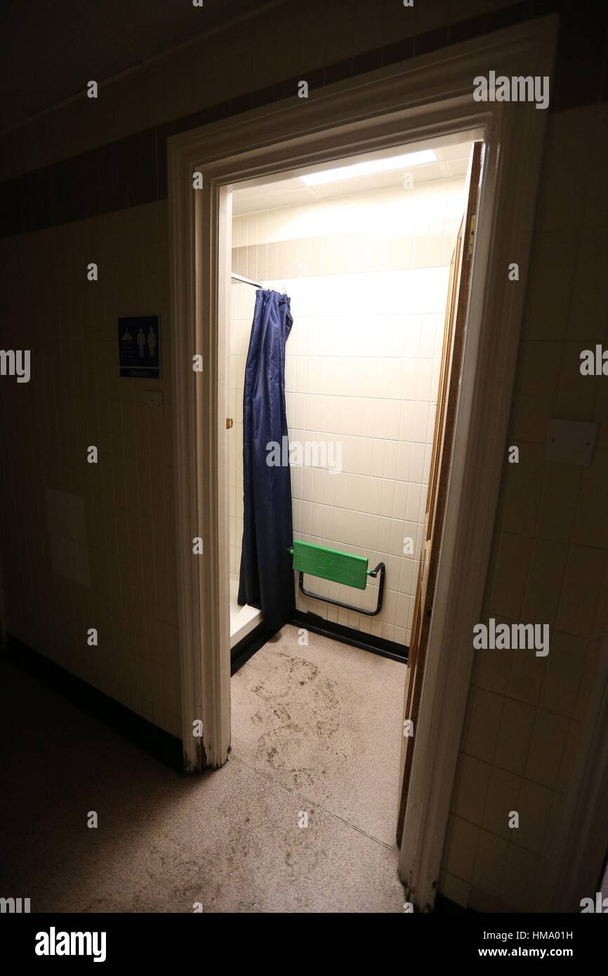 The basement toilets at 4 Grosvenor Gardens, central London, which has