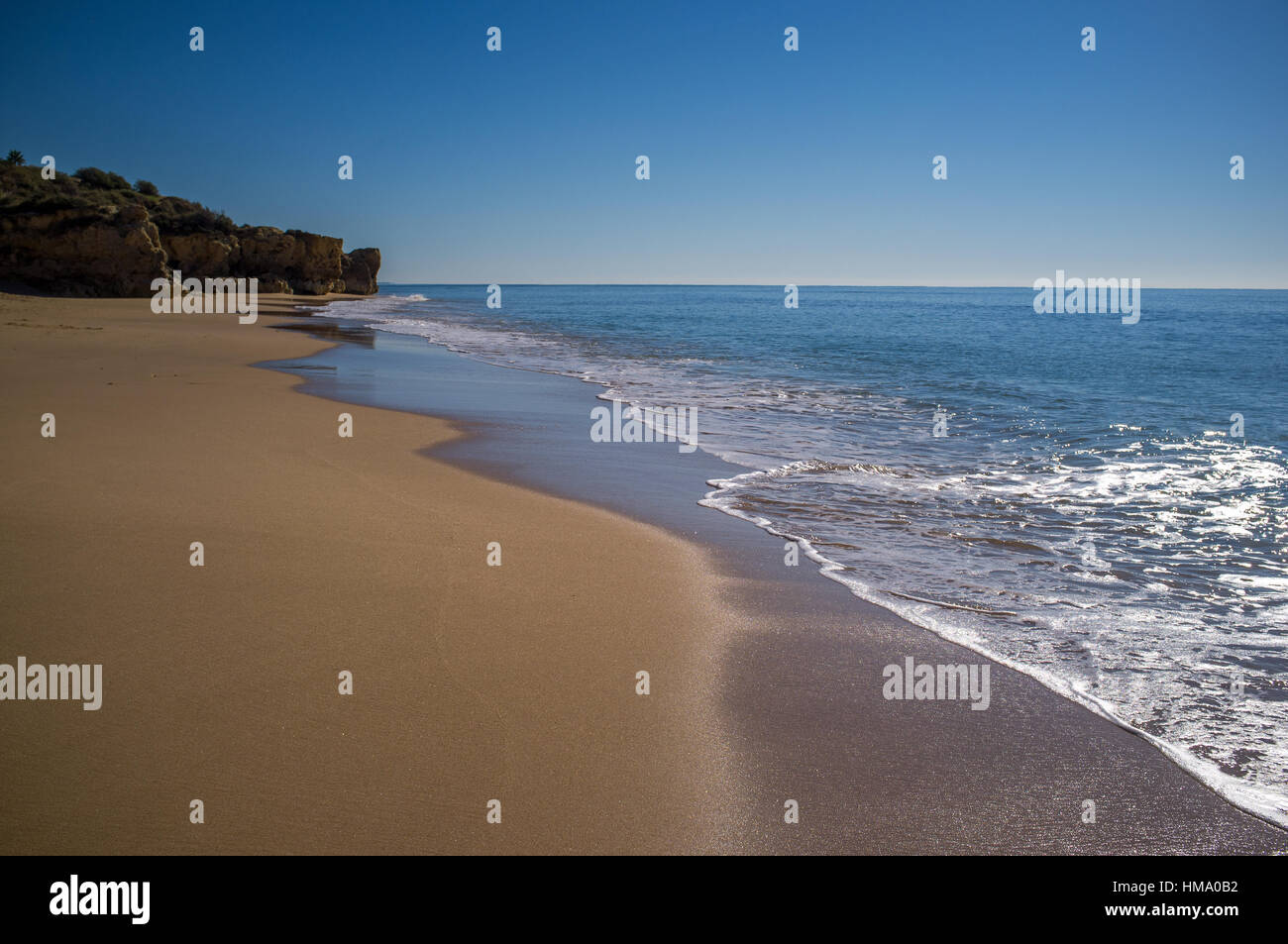 Deserted beach Stock Photo