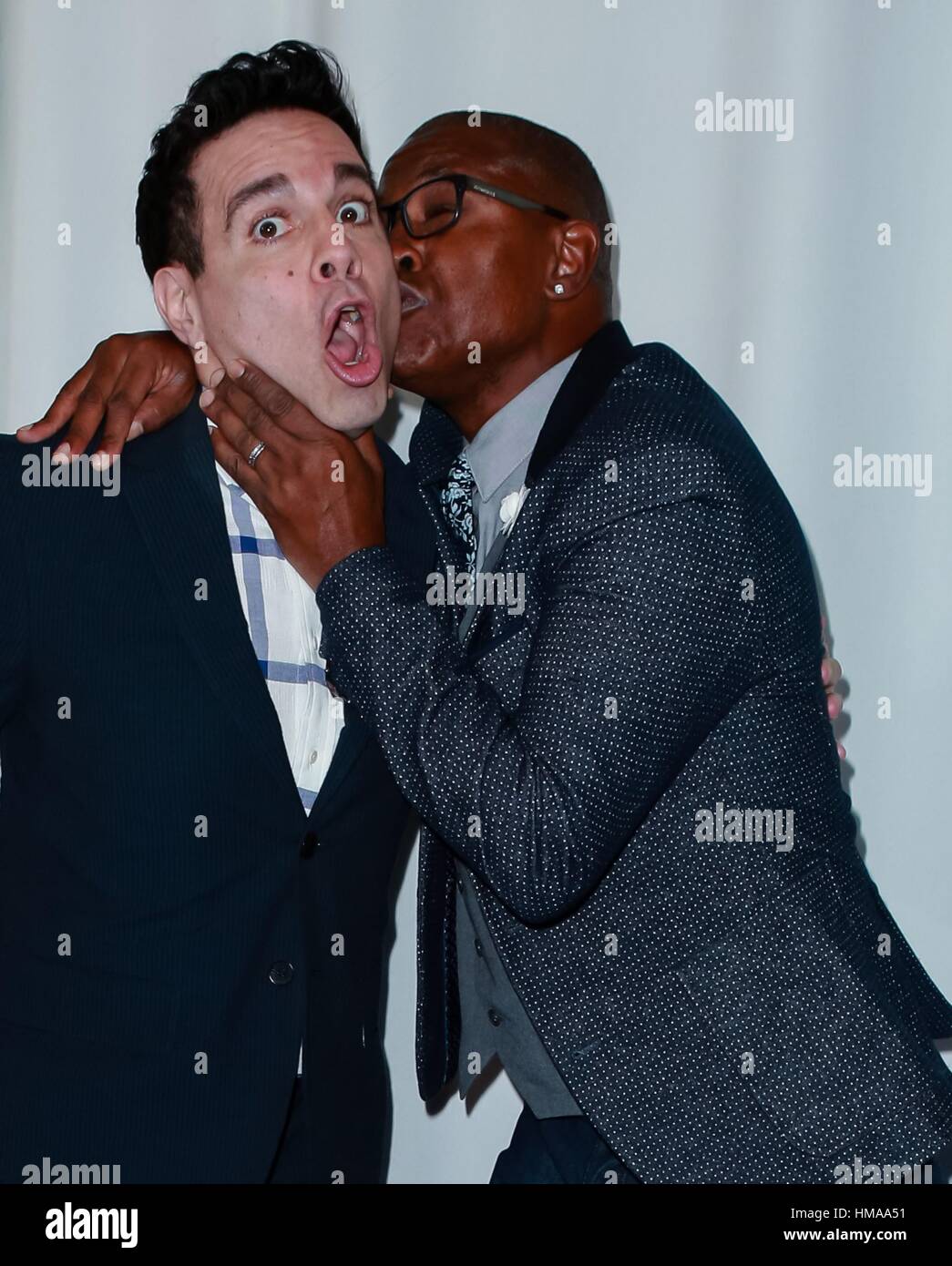 New York, NY, USA. 1st Feb, 2017. Mario Cantone, Tommy Davidson in attendance for Blue Jacket Fashion Show to benefit the Prostate Cancer Foundation, Chelsea Piers, Pier 59, New York, NY February 1, 2017. Credit: Jason Mendez/Everett Collection/Alamy Live News Stock Photo