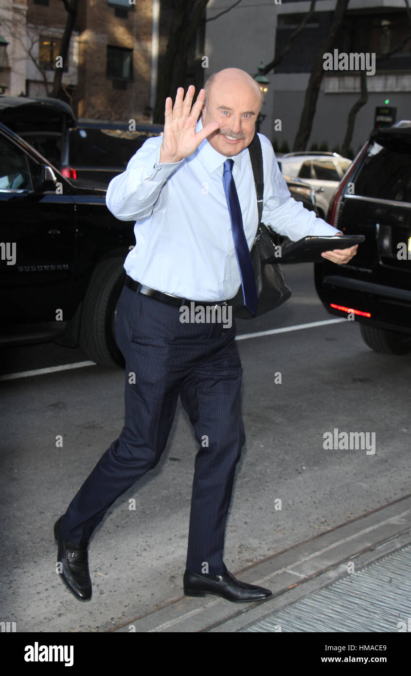 New York, USA. 2nd Feb, 2017. Dr. Phil McGraw at the View in New York ...