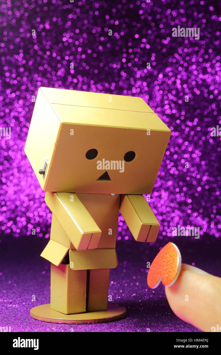 Danbo loves you. Stock Photo