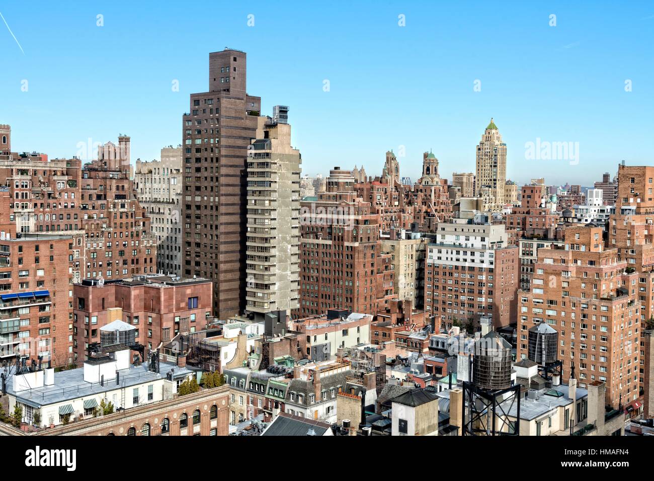 Looking towards the Northeast and the Upper East Side of Manhattan, New