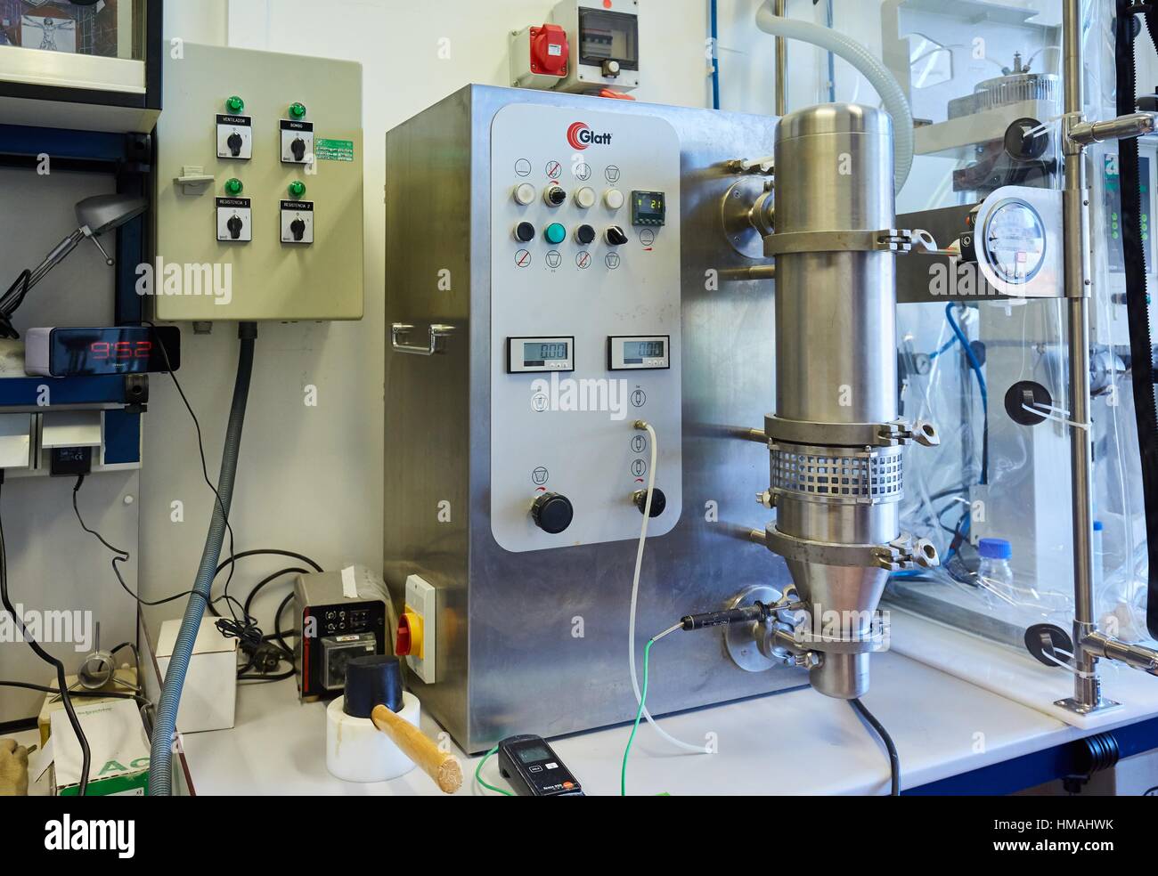 Coating Pan. Pharmaceutical Development Laboratory. Preformulation