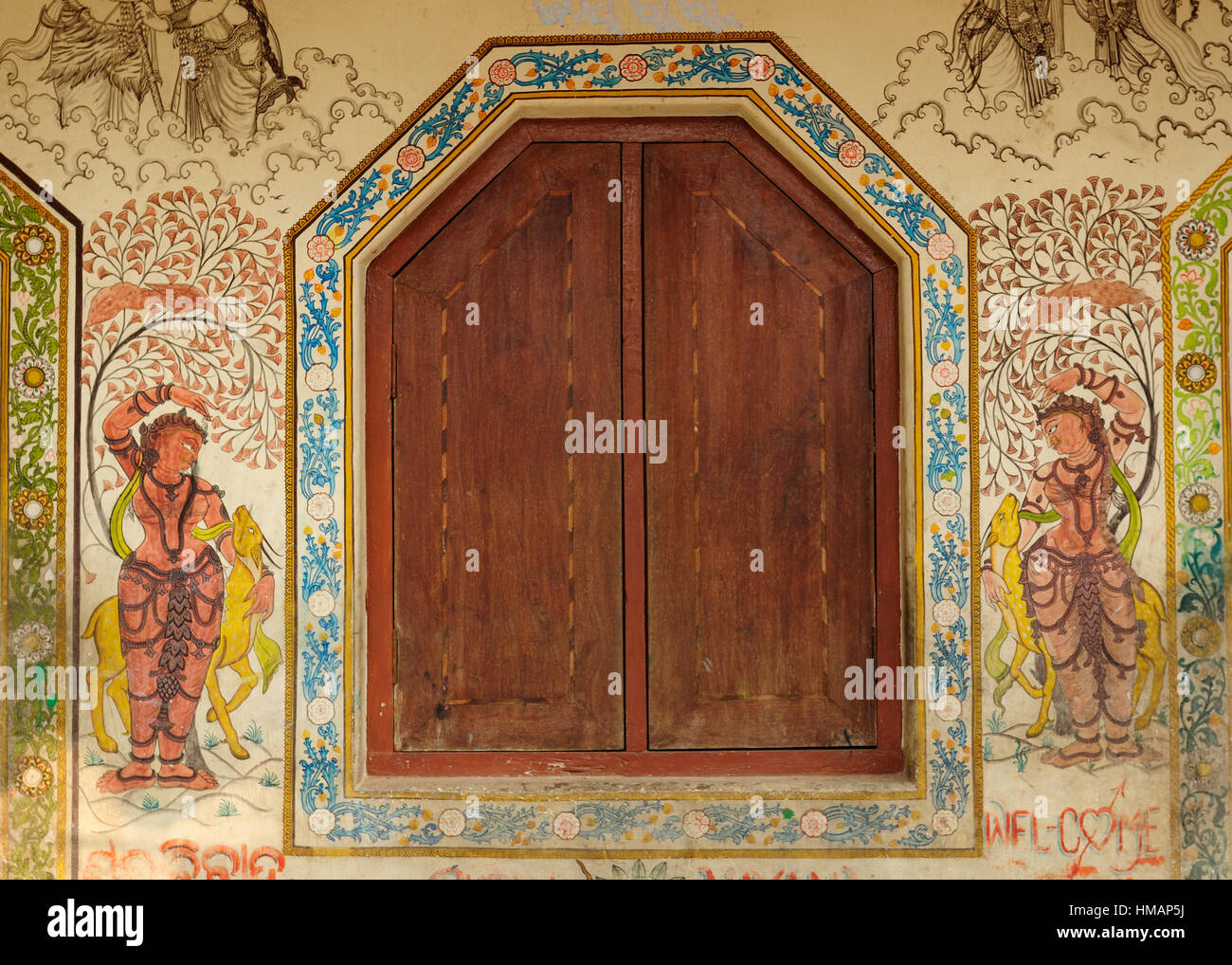 Indian wall paintings hi-res stock photography and images - Alamy