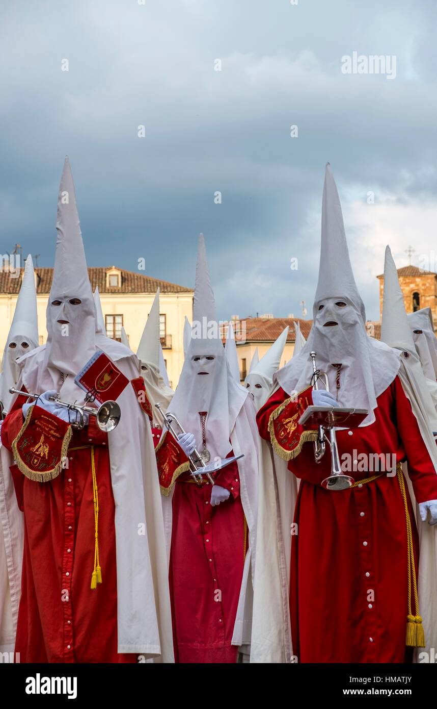 religious ceremony in Avila during Holy Week in Spain Stock Photo Alamy