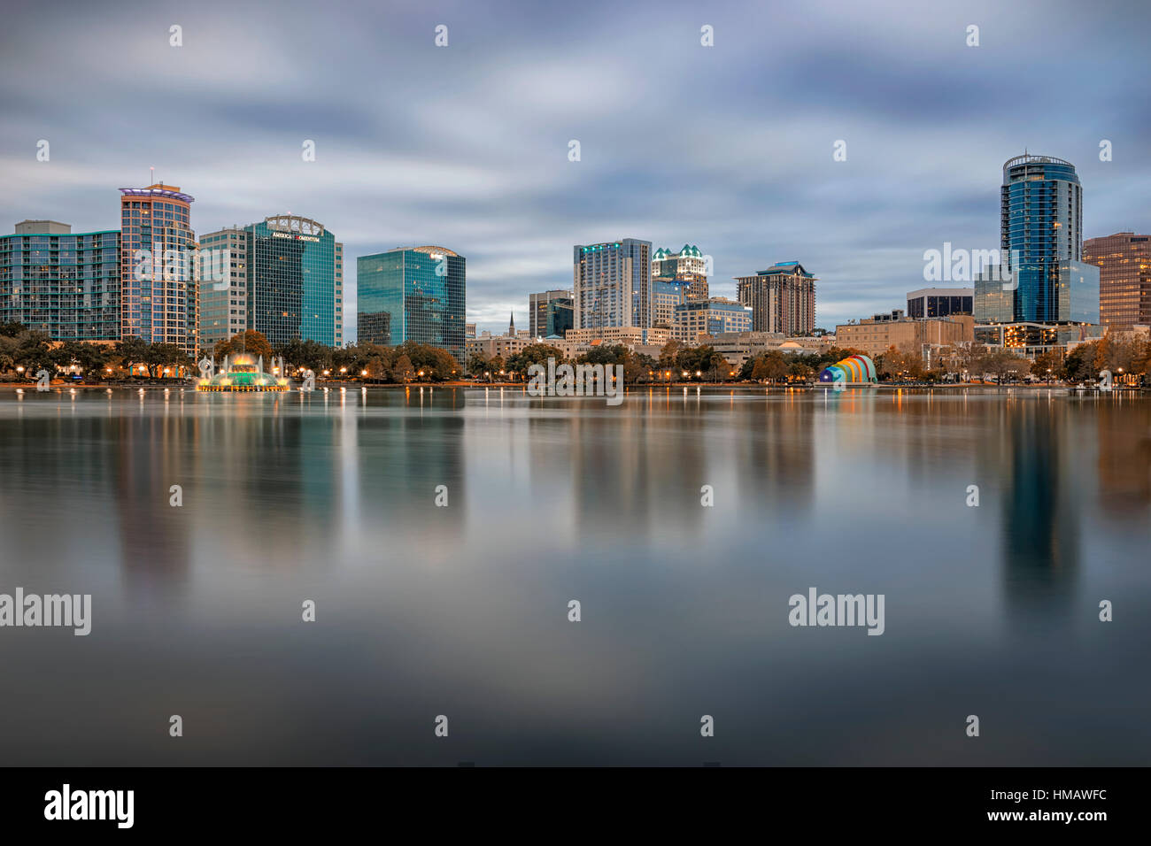 Downtown Orlando Skyline. Stock Photo