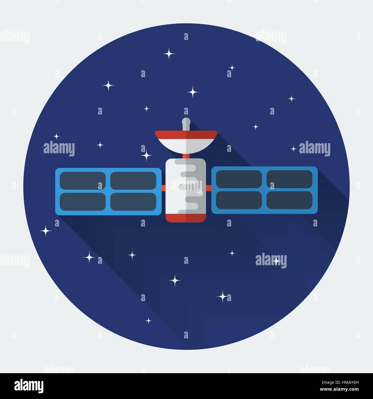 Space rocket flat icon Stock Vector Image & Art - Alamy