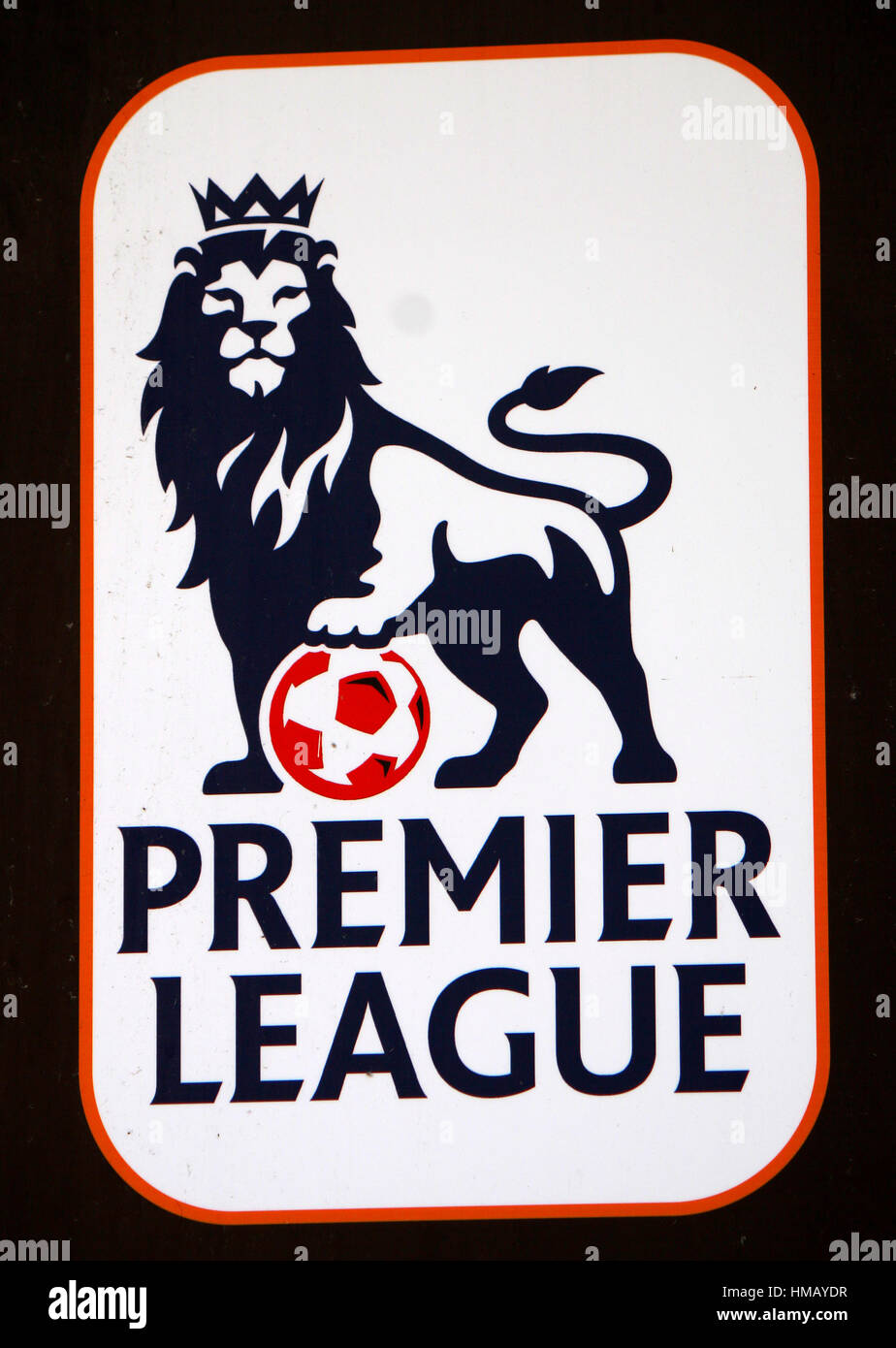 das Logo der Marke 'Premier League', Palma de Mallorca. Stock Photo