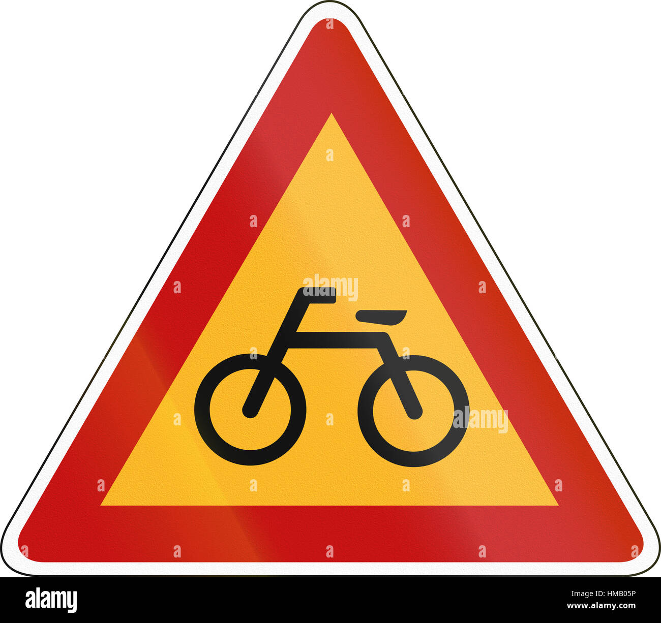 South Korea road sign Cyclists and moped riders Stock Photo Alamy