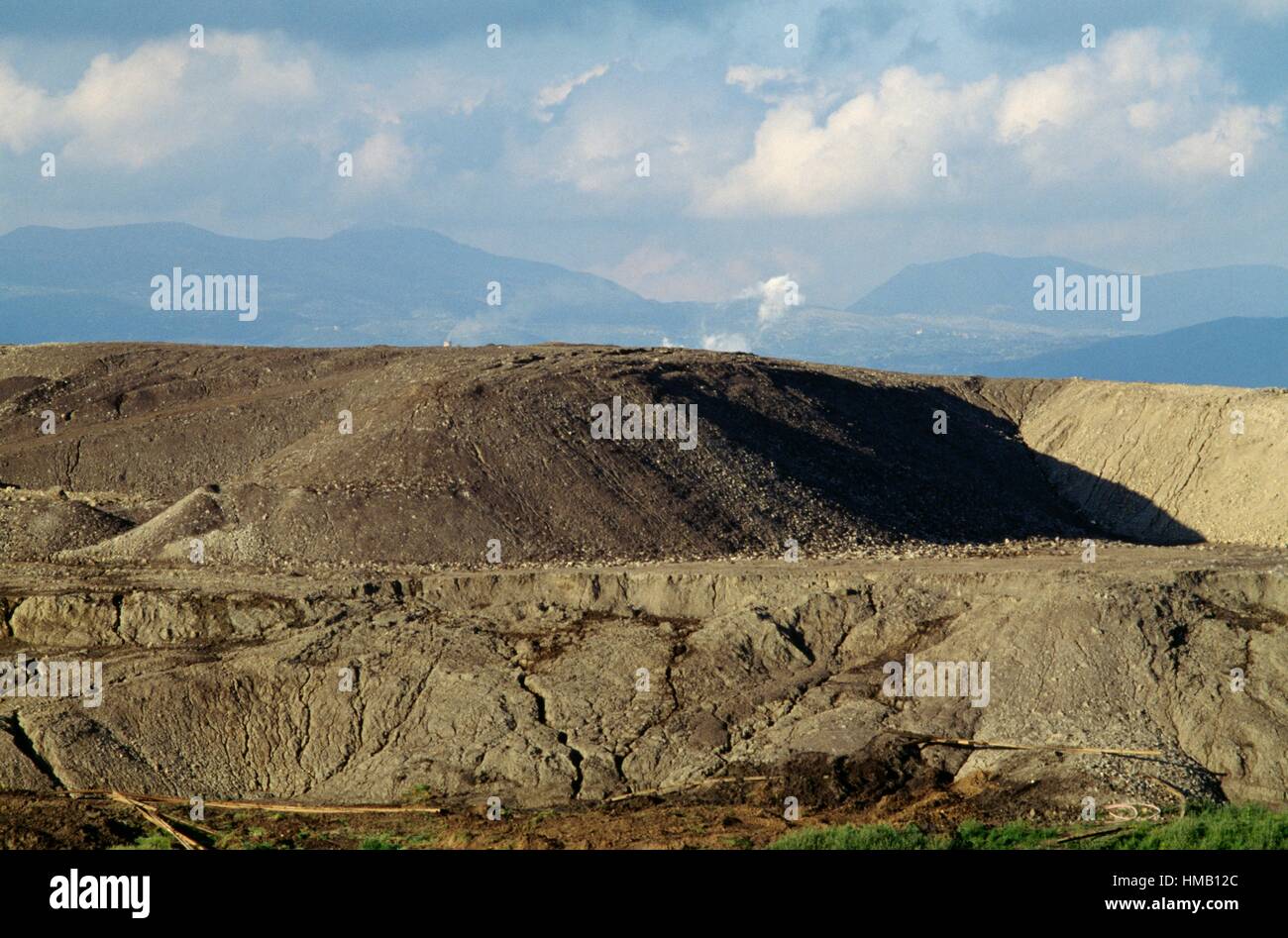 Rocky landscape near Megalopolis, Peloponnese, Greece. Stock Photo