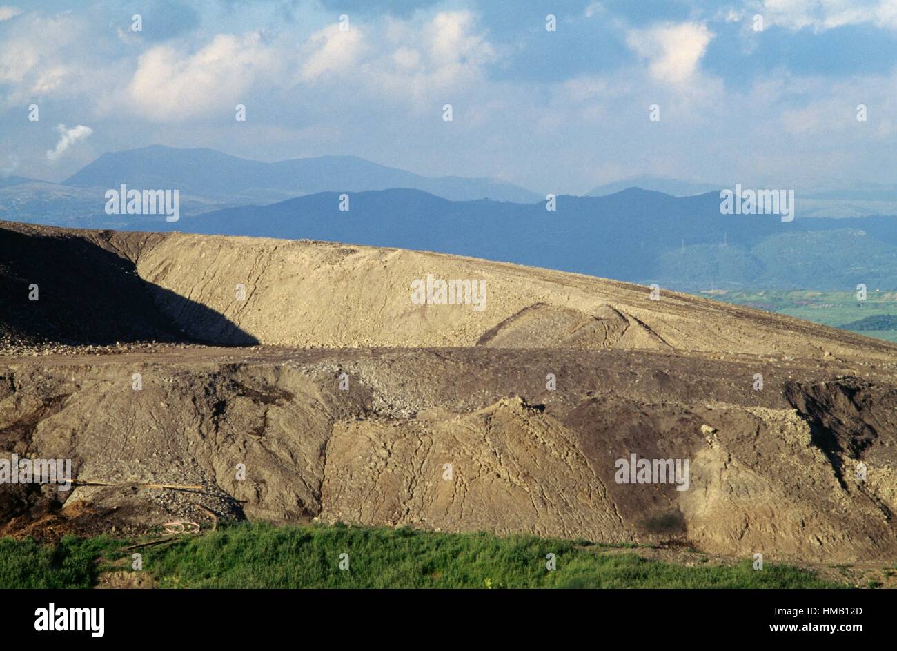 Rocky landscape near Megalopolis, Peloponnese, Greece. Stock Photo