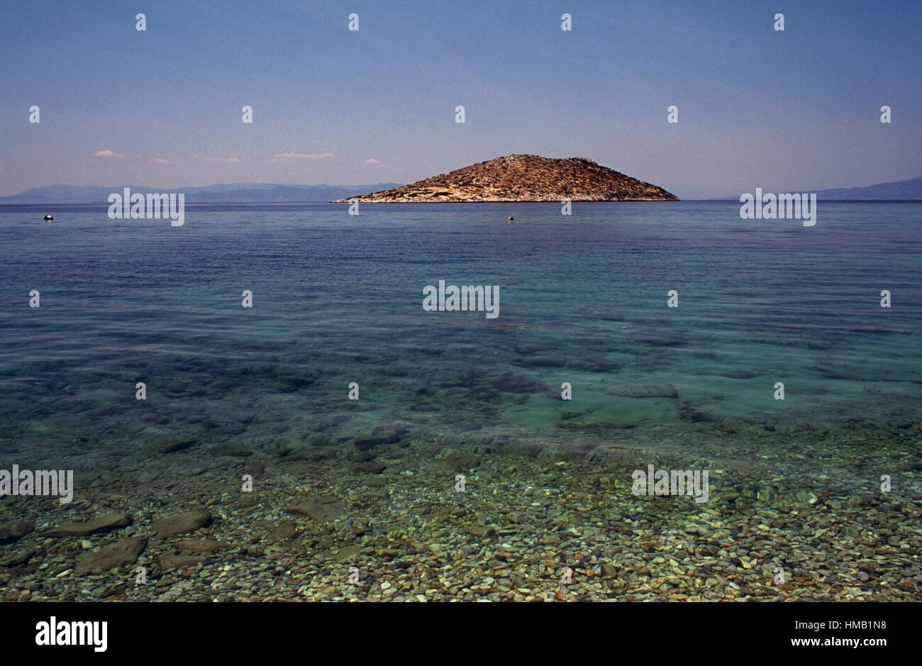 An island off Kanakia, Salamis island, Attica, Greece Stock Photo Alamy
