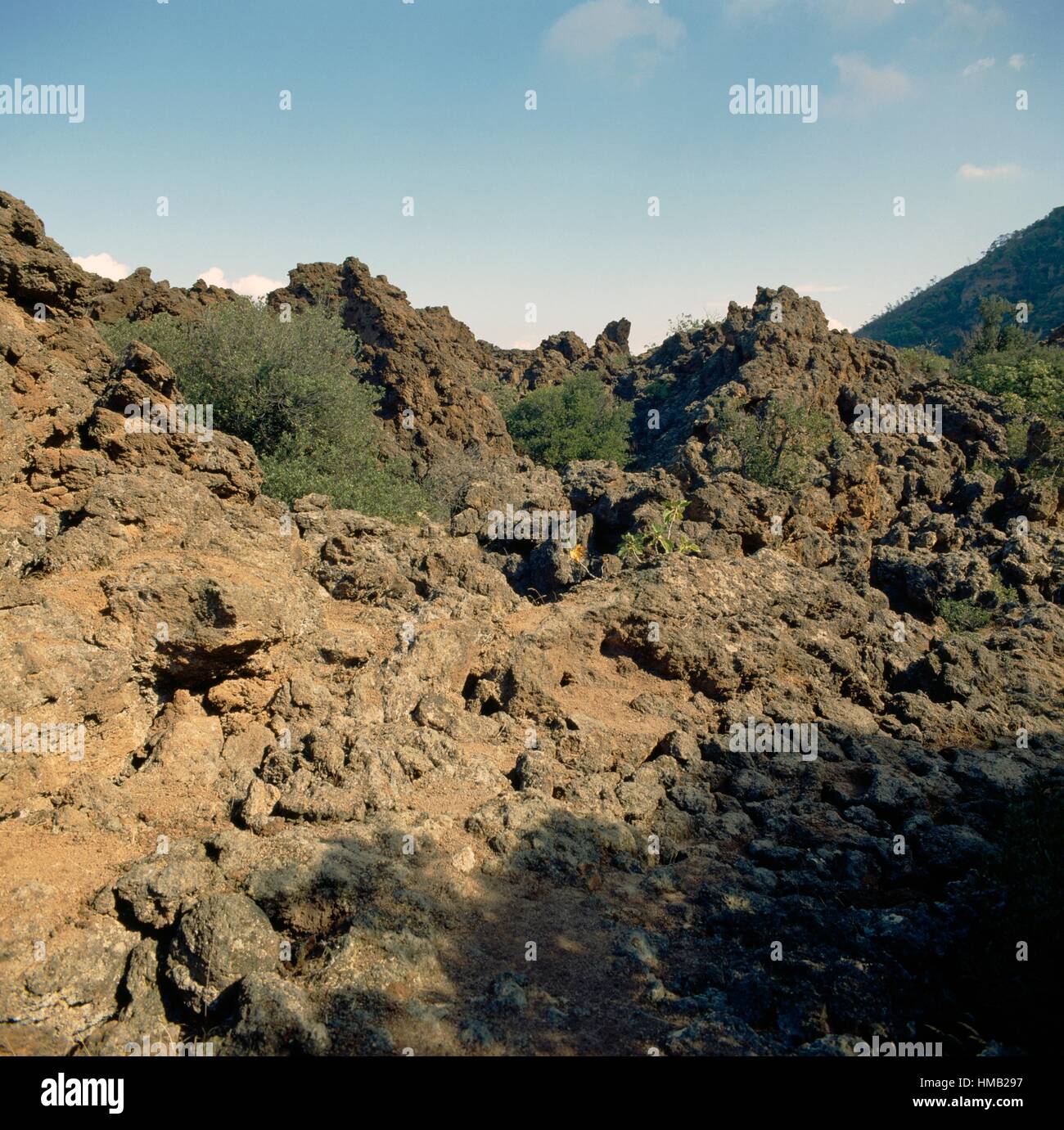 Volcanic rocks in Methana, Attica, Greece Stock Photo - Alamy