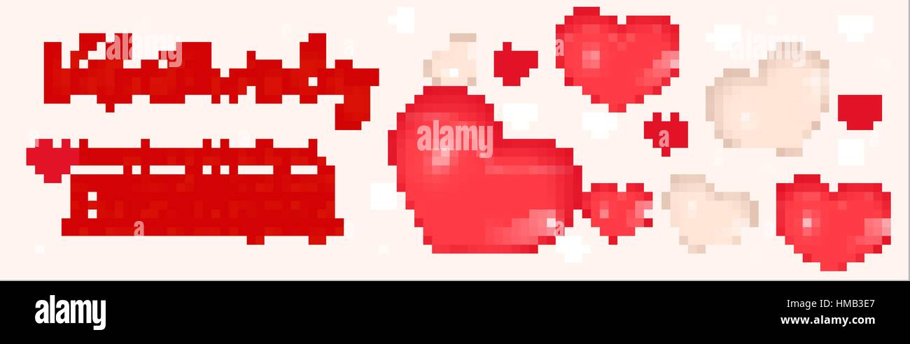 Valentines Day banner with realistic 3D heart. Template for your design ...