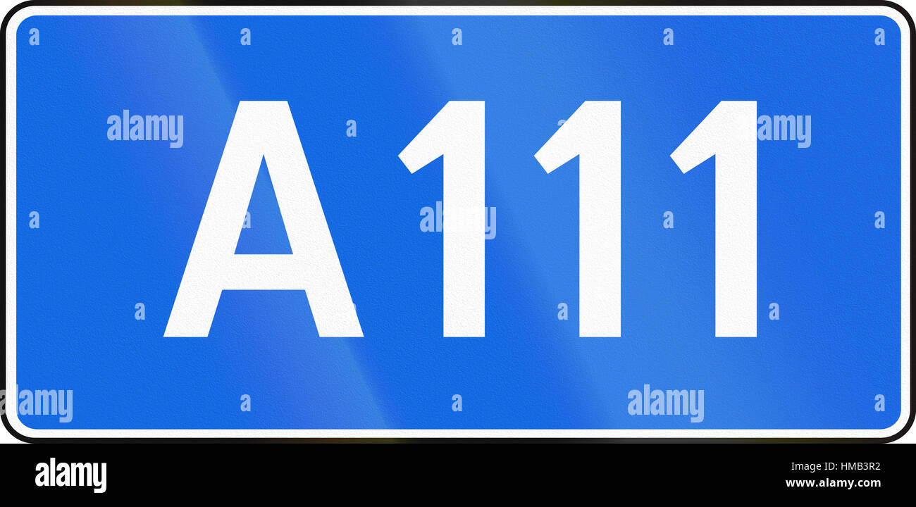 Sign of the Russian federal route A111 Stock Photo Alamy
