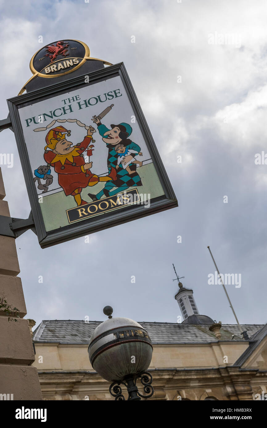 The Punch House public house, Monmouth, Wales Stock Photo Alamy