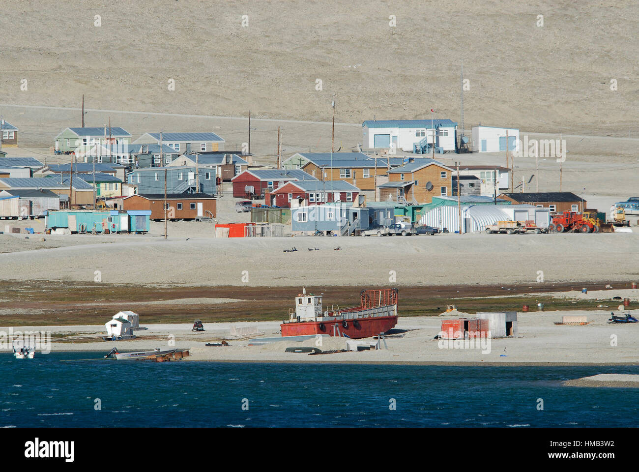 Inuit community of Resolute Bay. Cornwallis Island. Parry Channel at