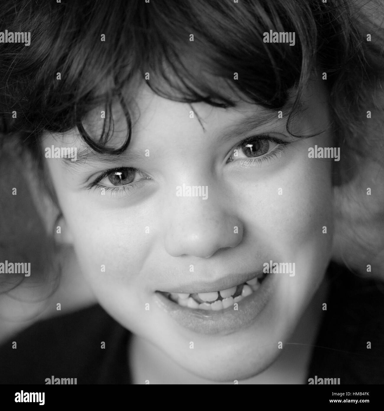 Portrait of Louise Duffy, aged 8 - Photographer : Brian Duffy Stock Photo