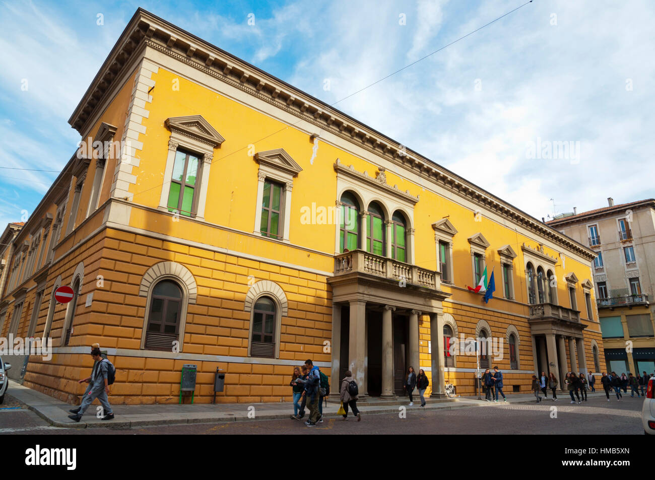 Scuola Elementare Carducci, Elementary Primary school, Pavia, Lombardy, Italy Stock Photo