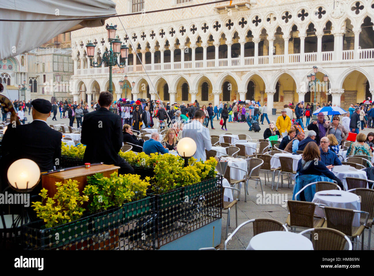 Caffe Chioggia, Piazzetta, San Marco, Venice, Veneto, Italy Stock Photo