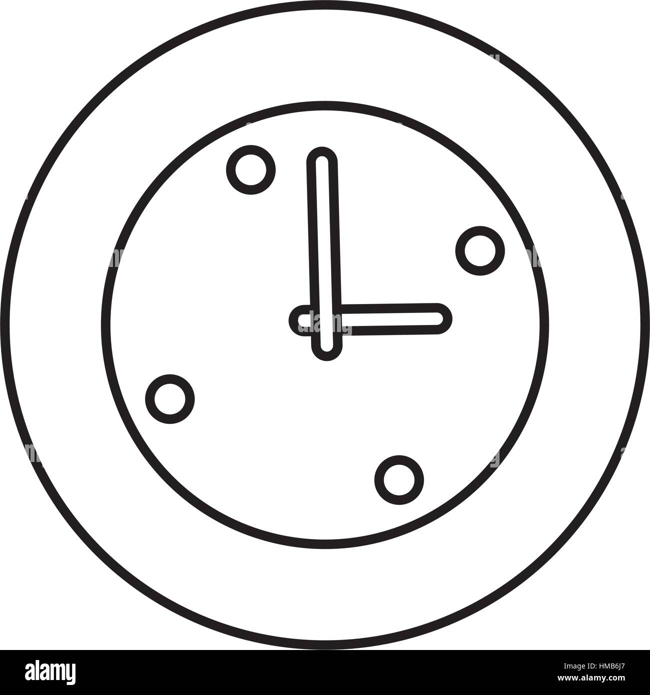 Time clock isolated icon vector illustration graphic design Stock ...