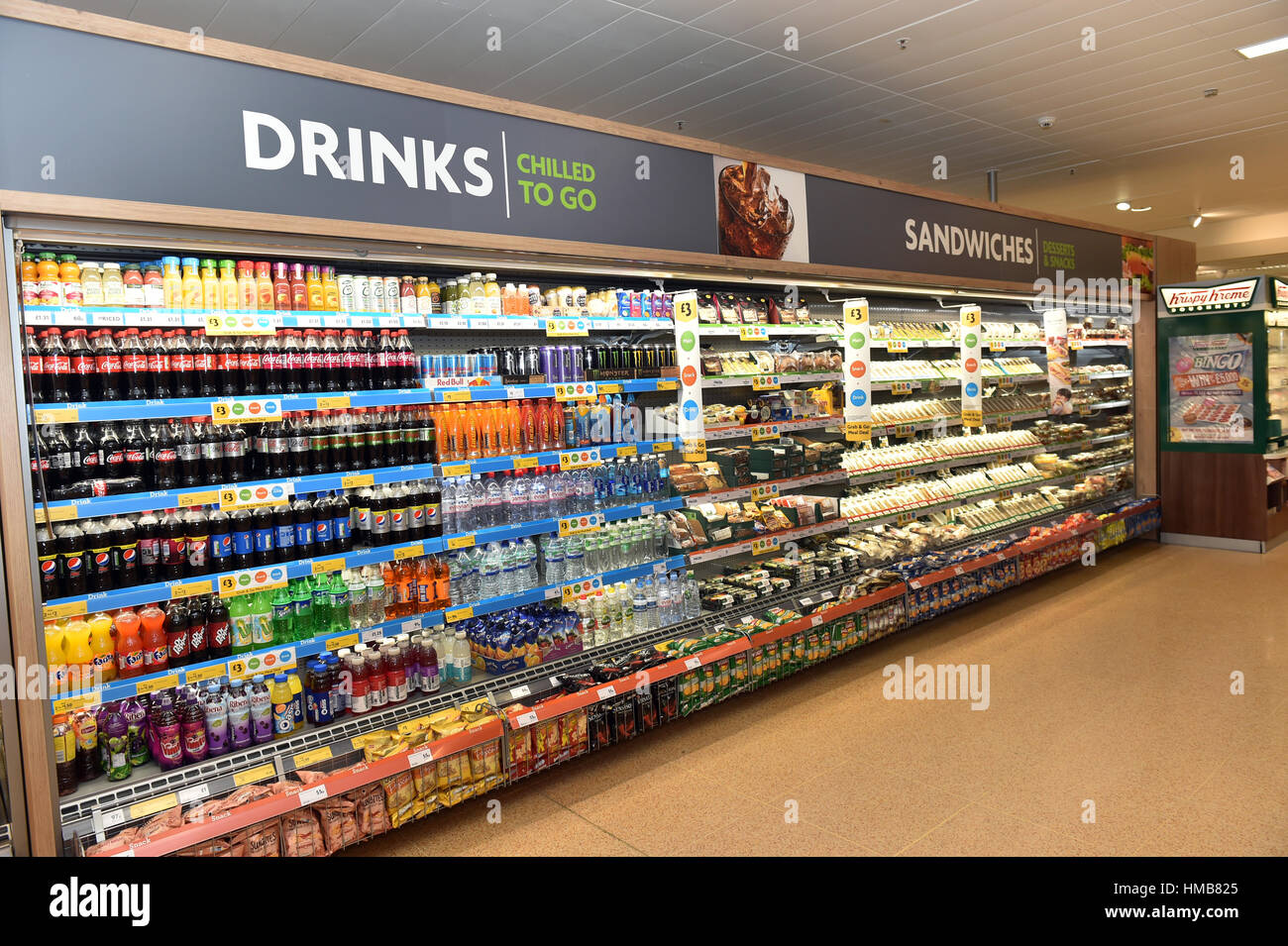 Food to go in a Supermarket Leeds UK Stock Photo Alamy