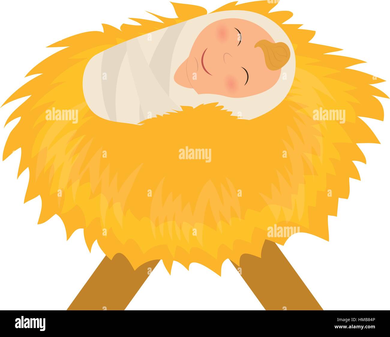 Cute baby jesus manger character hi-res stock photography and images ...