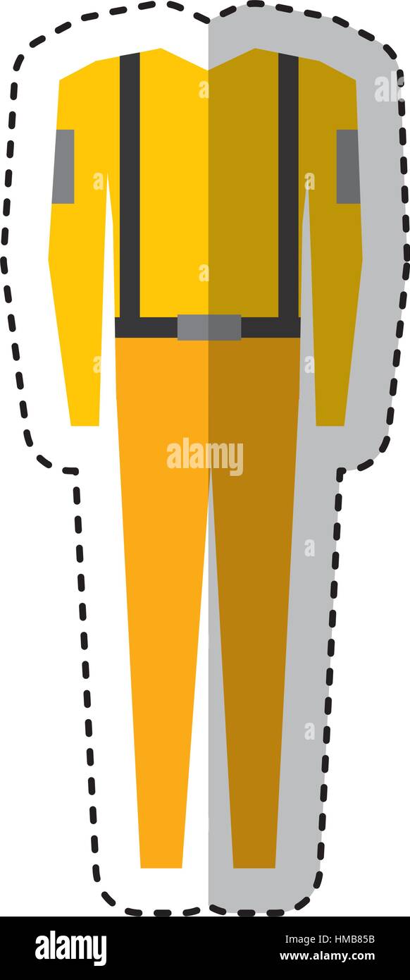 suit safety uniform icon vector illustration design Stock Vector Image