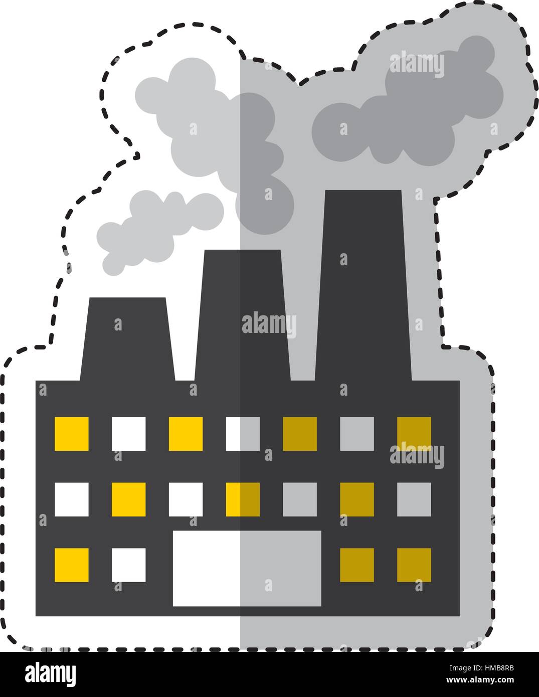 factory plant industrial building vector illustration design Stock ...
