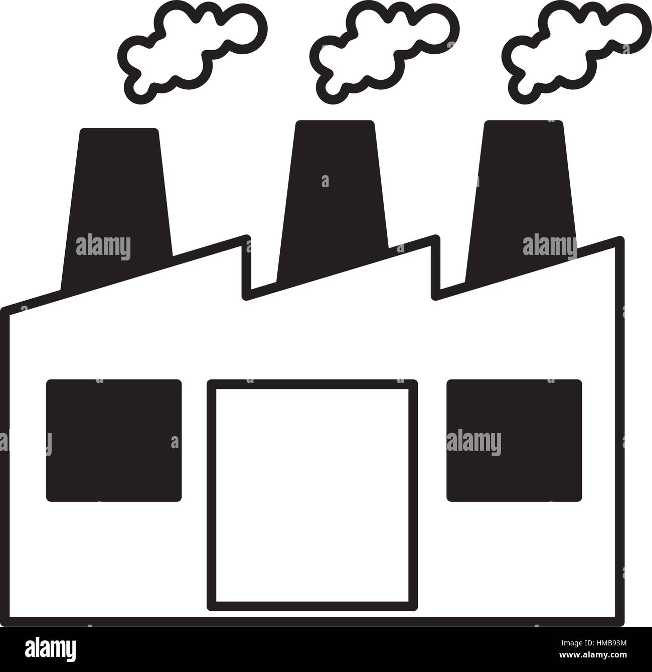 factory plant industrial building vector illustration design Stock ...
