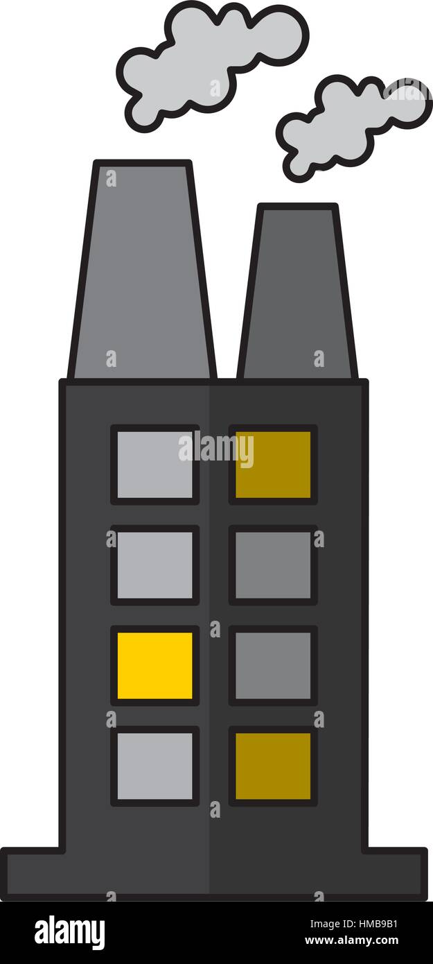 factory plant industrial building vector illustration design Stock ...