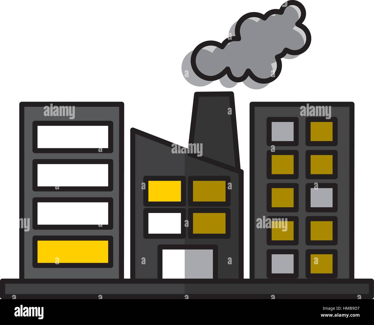 factory plant industrial building vector illustration design Stock ...