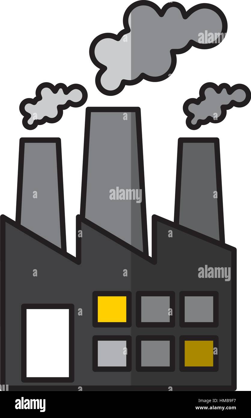 factory plant industrial building vector illustration design Stock ...