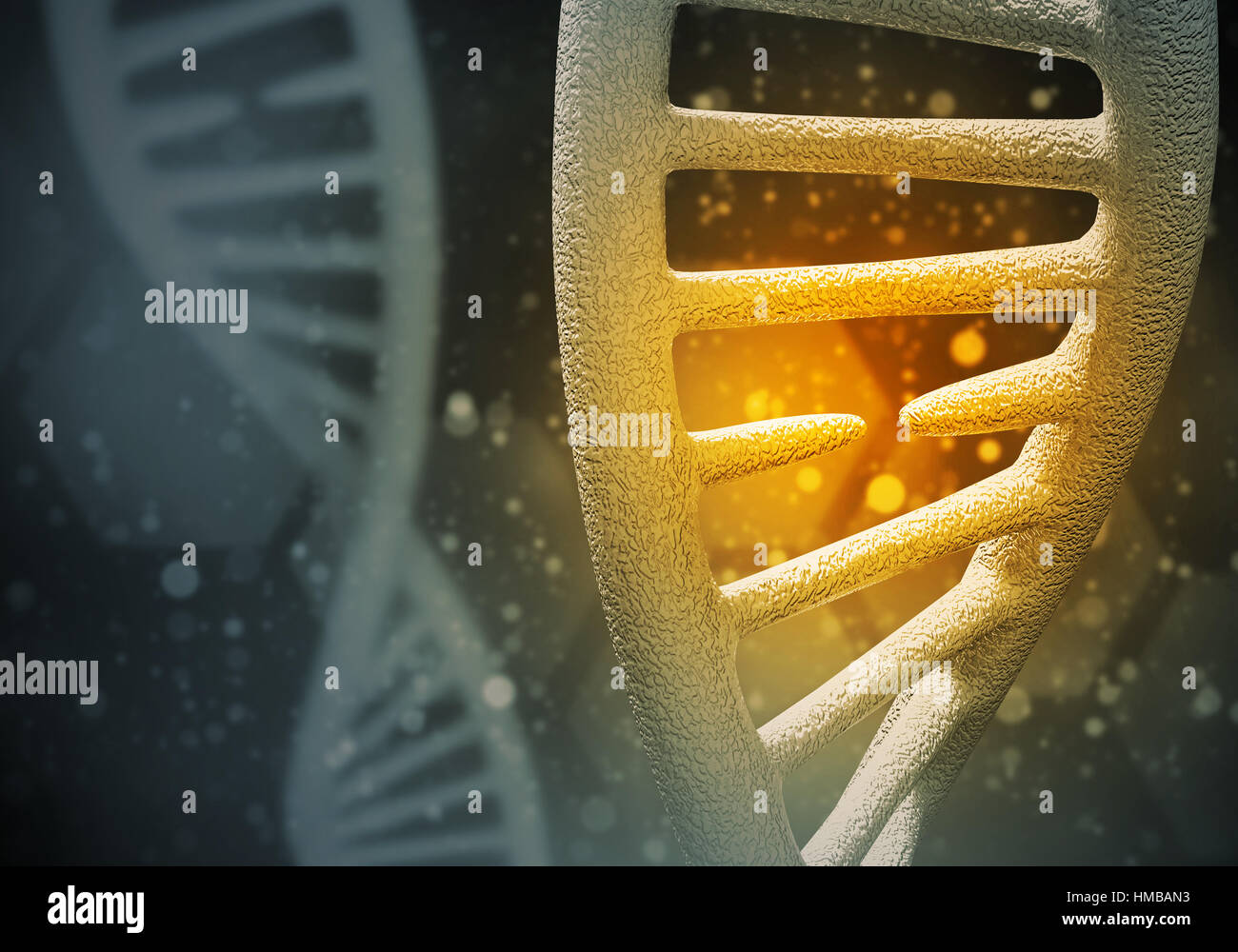 DNA molecules background, 3D rendering Stock Photo - Alamy