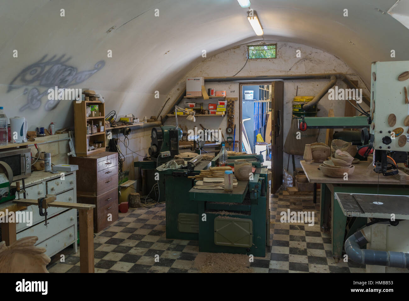 glass factory in Malta Stock Photo Alamy