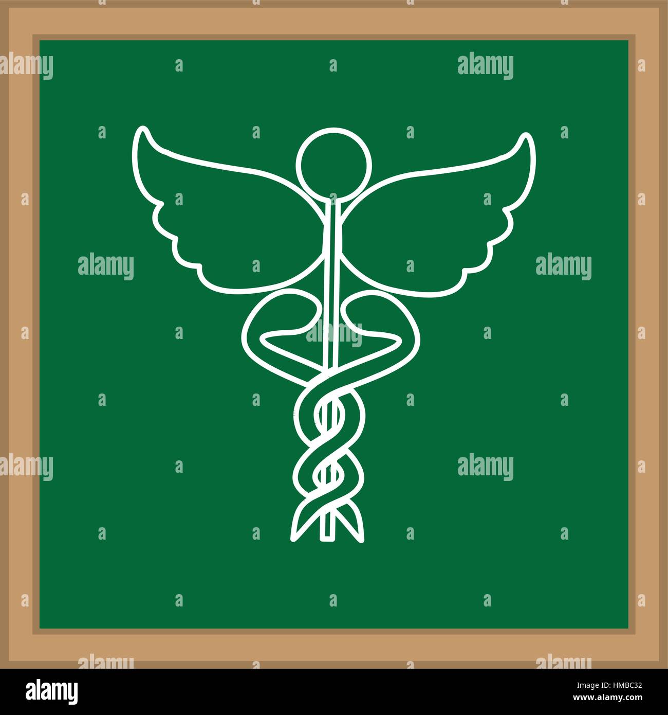 Caduceus medical symbol icon vector illustration graphic design Stock ...