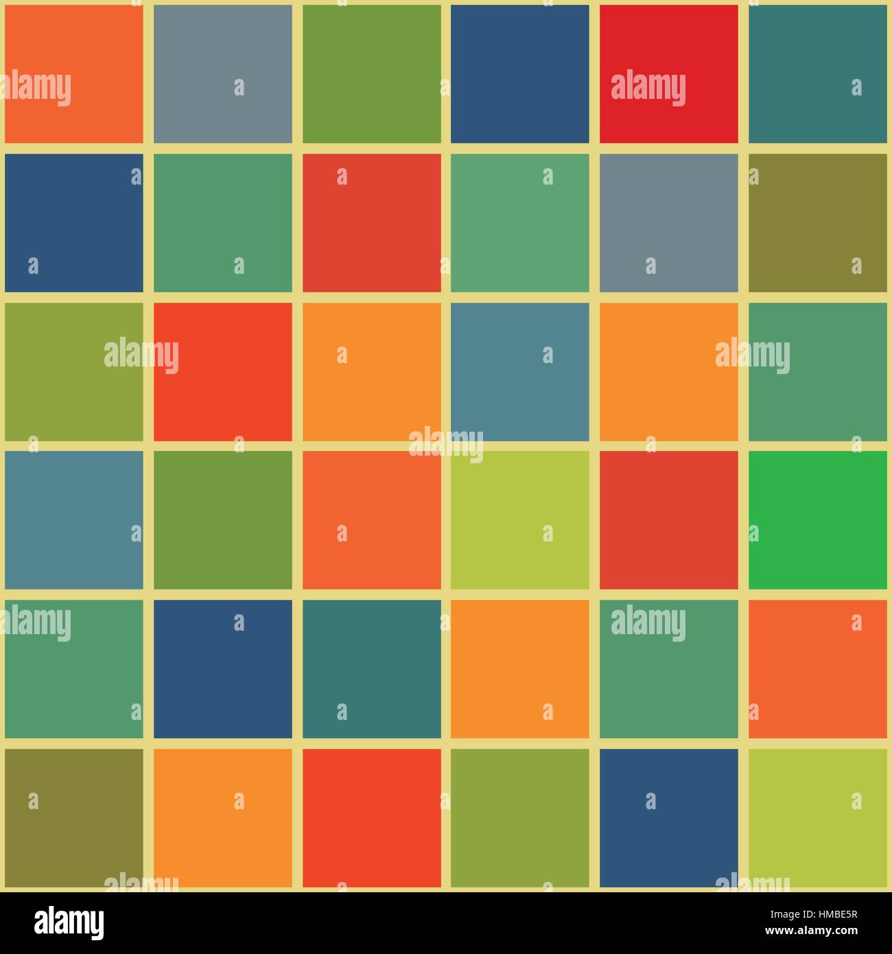 Bright mosaic seamless pattern background square tiles. Vector ...