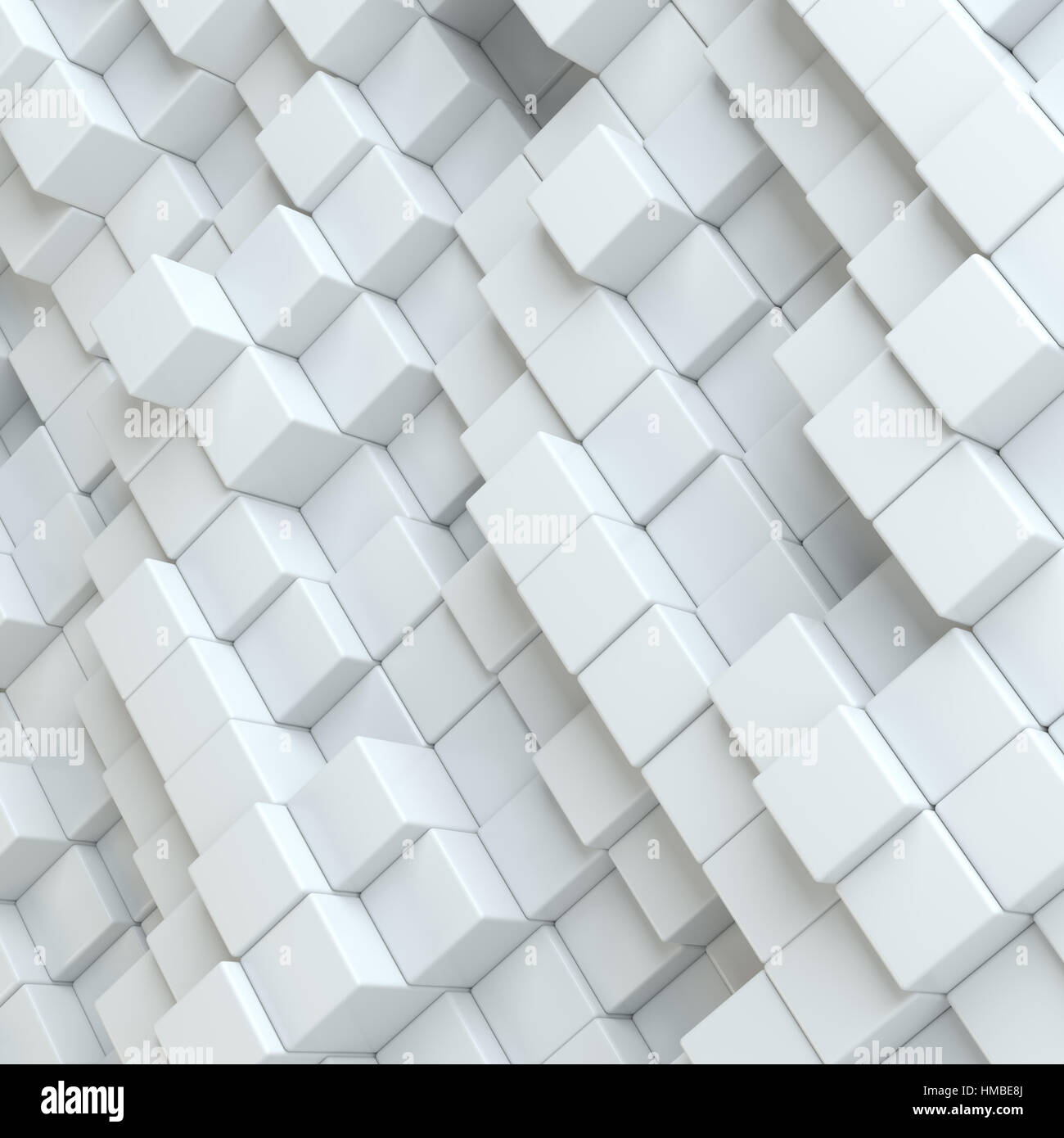 Abstract white blocks Stock Photo - Alamy