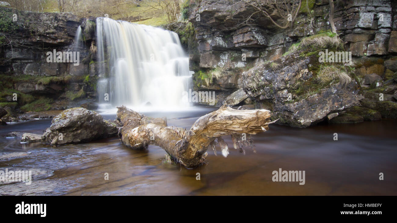 East Gill Force near Kidson Force, Swaledale Stock Photo